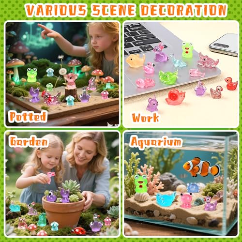 265pcs Mini Resin Animals (Multicolored 265pcs Resin Animals)