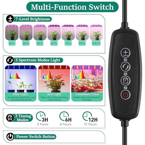 Mini Greenhouse with Grow Light (51.18"L x 25.59"W x 21.65"H / Dome Shape)