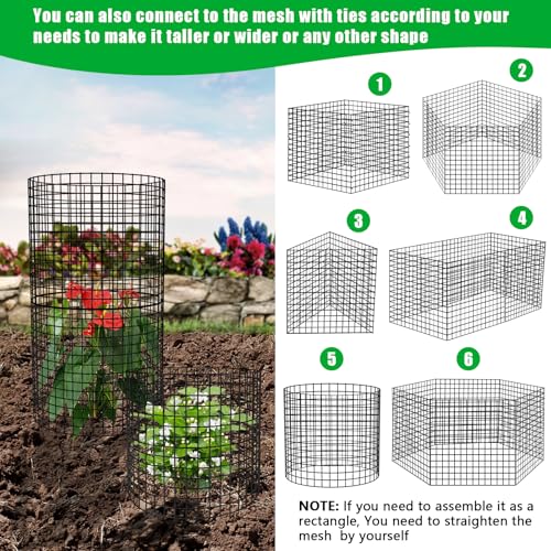 5 Pack Plant Protectors from Animals (5 PACK-24x12inch)