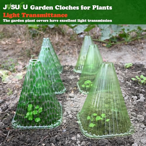 Pack 40 Garden Cloches for Plants (Dark green 40)