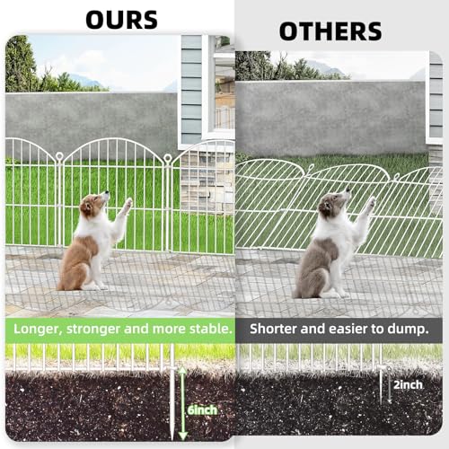 Decorative Garden Fence (White / 24 in(H))