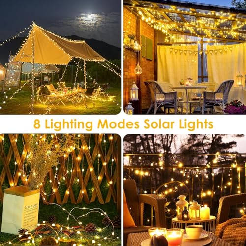 Solar Fairy Lights (Warm White / 2 Pack-200LED)