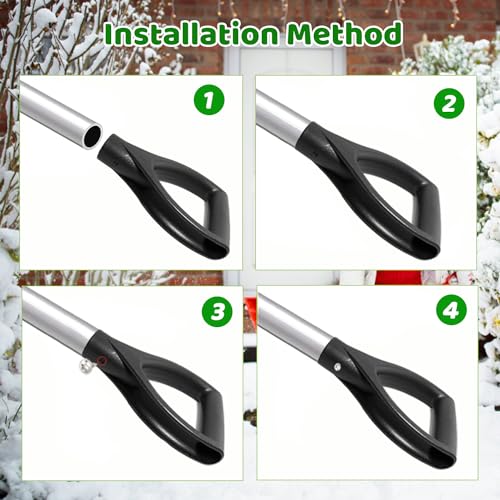 D Grip Shovel Handle Replacement (Black)