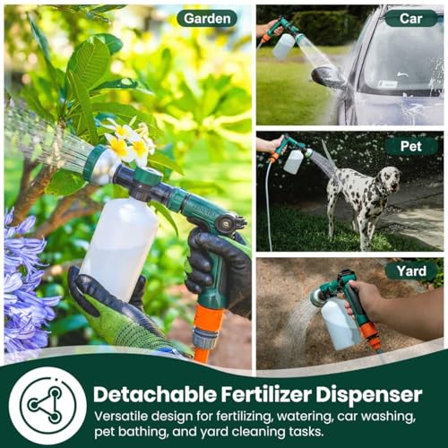 8 Dial Hose Attachment Spray Gun for Liquid Fertilizer (Garden Sprayer Pro (16 oz))
