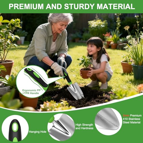Gardening Tools 7 (7PCS Black Green)