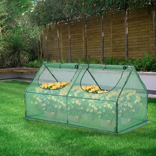 6x3x3 FT Mini Greenhouse with Roll (Green / 6x3x3 FT)