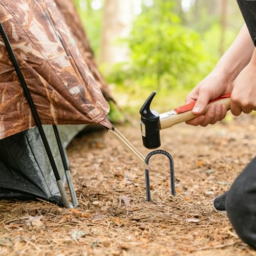 12 Inch Rebar Stakes (10pcs / U-HOOK-Black-6mm)