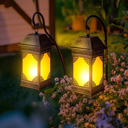 15.5" Solar Lanterns Outdoor Waterproof