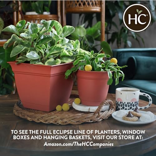 Eclipse Round Planter with Saucer
