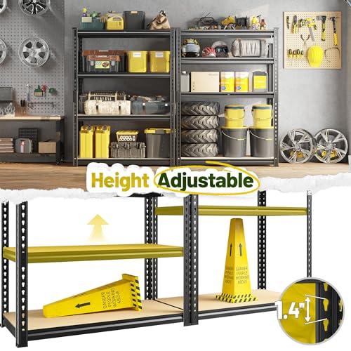 4 Tier Garage Shelving (15.7"D × 31.5"W × 48"H)