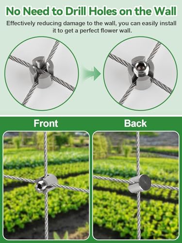 100FT Garden Wire Trellis for Climbing Plants