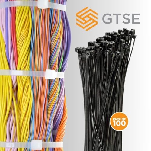 11 Inch Black Nylon Zip Ties (100 Count)
