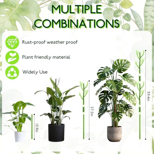 12 Pack Monstera Plant Support Stakes (12Pack-27.5 Inch)