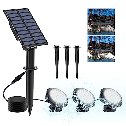 Solar Pond Lights (3 Light-Cool White)