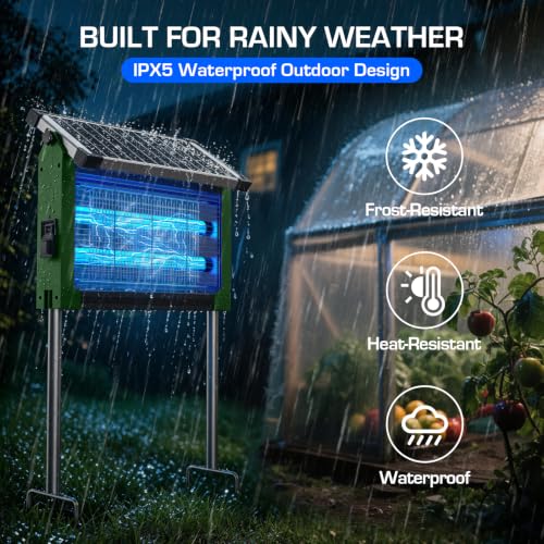 Solar Bug Zapper Outdoor (Army Green)
