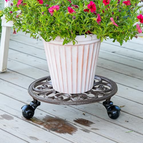 Heavy Duty Cast Iron Plant Caddy