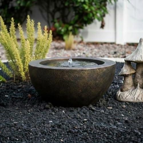 9.65" H Round Sphere Water Fountain Indoor (Bronze / 9.65"H)