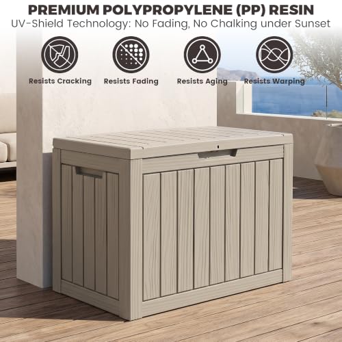 Outdoor Storage Box (Grey / 50 Gallon 3.1 M)