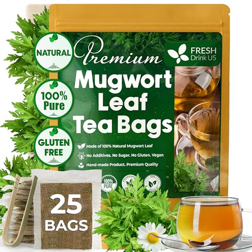 Premium 25 Mugwort Leaf Tea Bags (25 Tea Bags)