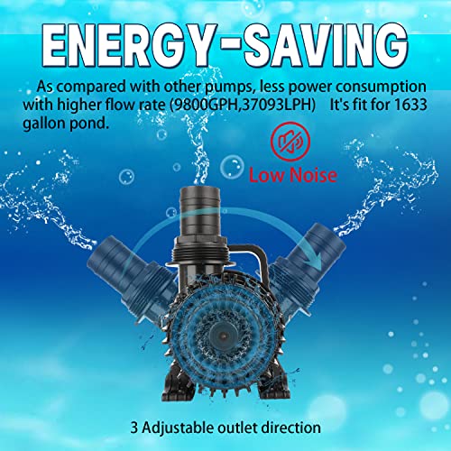 620W 9800 GPH Pond Pump