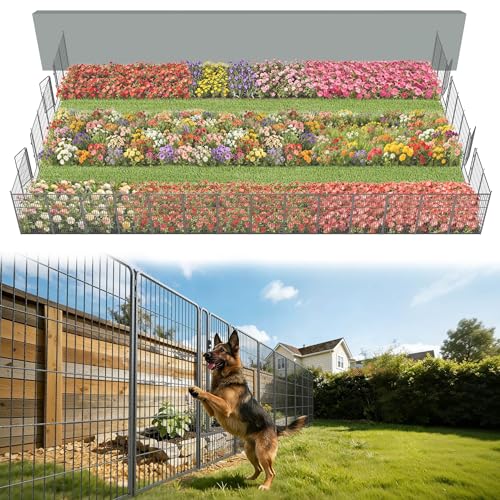 No Dig Garden Fence (Silver / 45"H)
