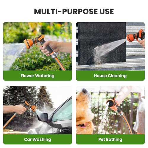 50FT Garden Hose Lay Flat Lightweight Flexible Water Hose (50FT)