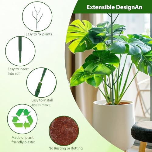6 Pack Stackable Monstera Plant Support (6 Count)