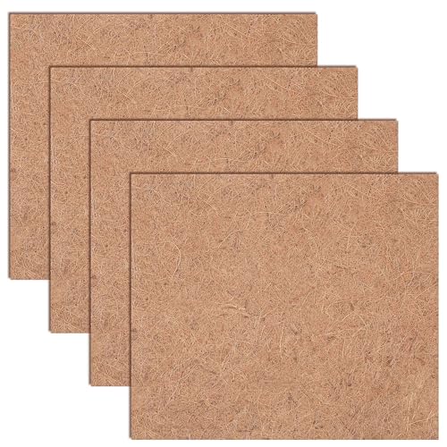 4 Rolls 12 x 14 Inch Coir Liner Roll Coconut Fiber Mat Natural Coconut Coir Liner Sheets Plant Potting Mat for Garden Planters Flower Window Box Basket Animal Pet Pad Reptile Carpet (12 x 14 inch)