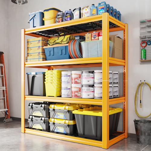 40" W Yellow Garage Shelving with Double (40" W X 19.7" D X 59.9" H)