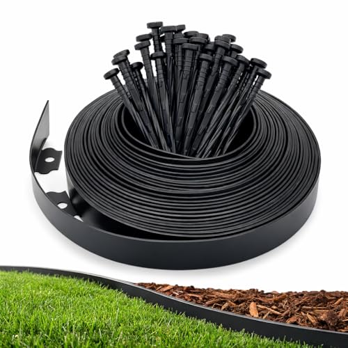 1.5" x60' Landscape Edging Kit with 60 Spikes (61 Count)
