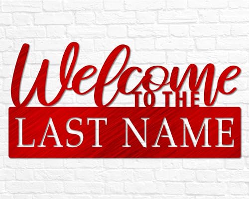Outdoor Personalized Welcome Last Name Sign