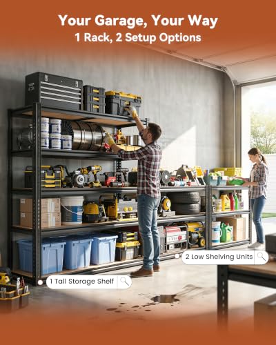 Garage Shelving Unit (72" H x 35.6" W x 16"D)