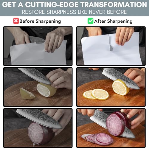 PATENTED ORIGINAL ADJUSTABLE ROLLING KNIFE SHARPENER KIT