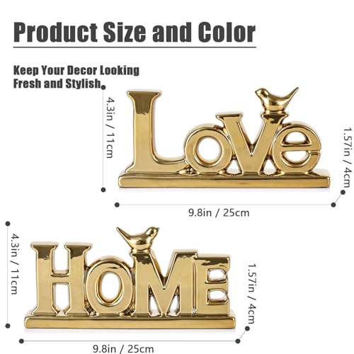 Love Sign Decoration (Gold / 2 Pcs)