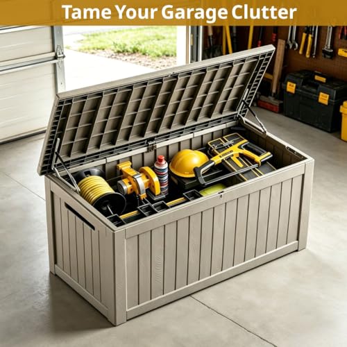 270 Gallon Outdoor Storage Box (Grey / 270GAL)