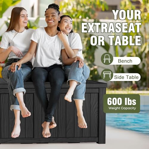 150 Gallon Resin Deck Box (Black / 150 GAL)
