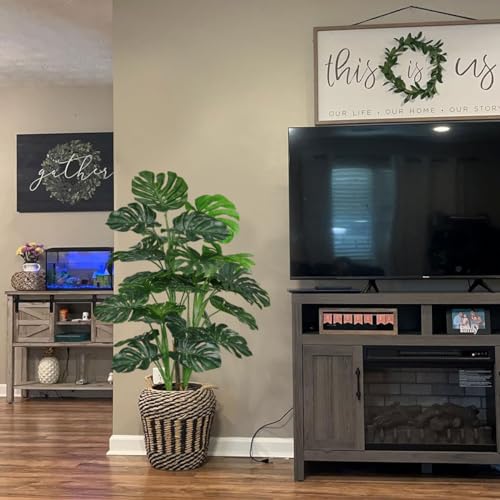 54'' Tall Large Artificial Monstera Deliciosa Plants (Monstera Tree (4.5ft) / 4ft 6in)