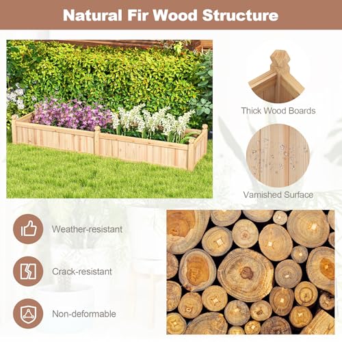 Wood Raised Garden Bed