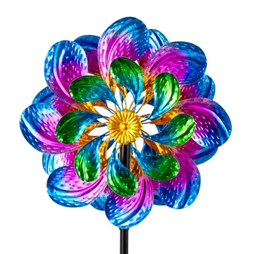 Metal Wind Spinners Outdoor (13'' Purple)