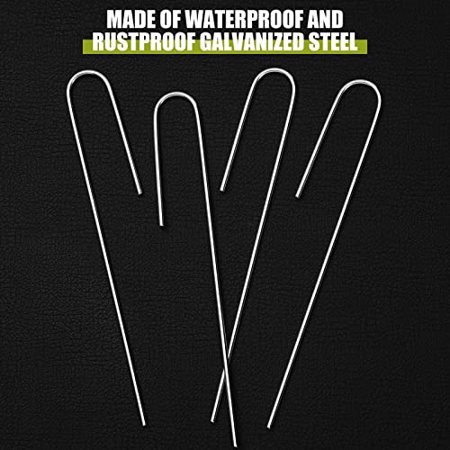 200 Pcs 1 2" Irrigation Drip Tubing Stakes 5 in J (Hold up to 1/2" Drip Tubing)