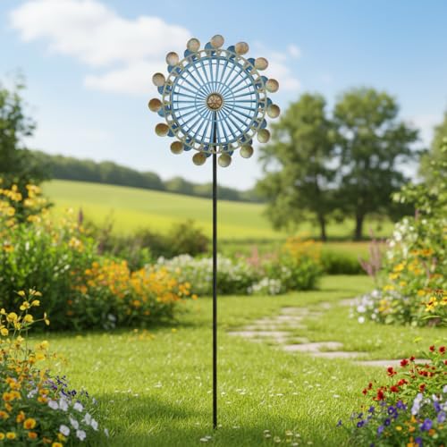 360° Wind Spinners Outdoor (13-Green+Blue)
