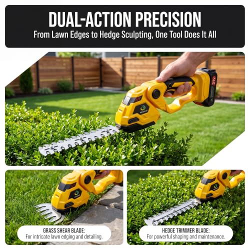 Cordless Hedge Trimmer (Yellow)