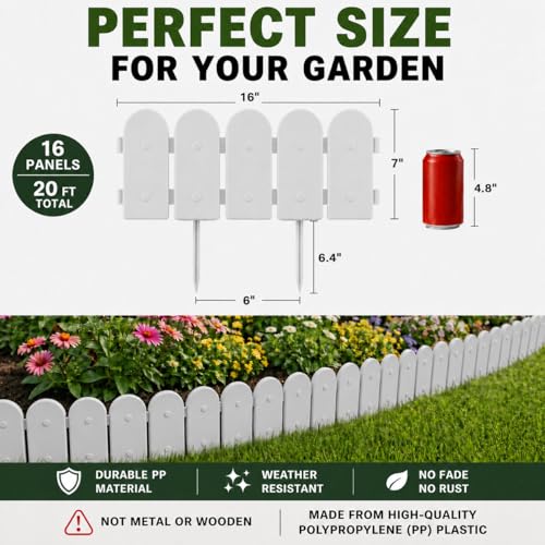 Garden Border Plastic Edging (Gray / 20ft.)