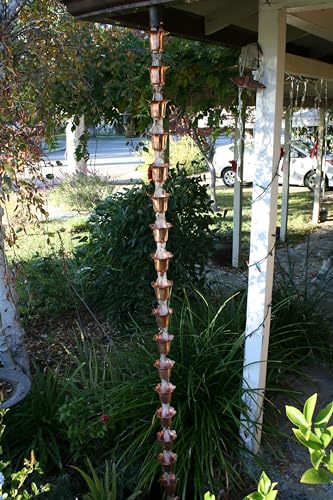 Flower Cups Rain Chain