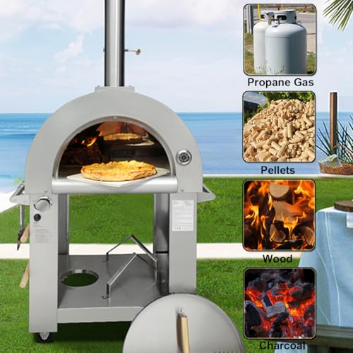 32.5" Dual Fuel Pizza Oven
