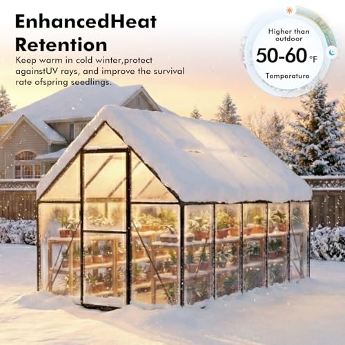 6X10FT Greenhouse with Thermometers (6×10 FT With Thermometers)