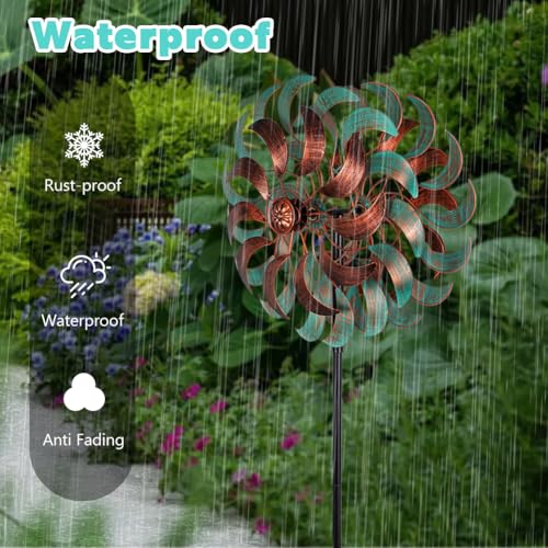 360° Wind Spinners Outdoor (13inch(Turquoise))