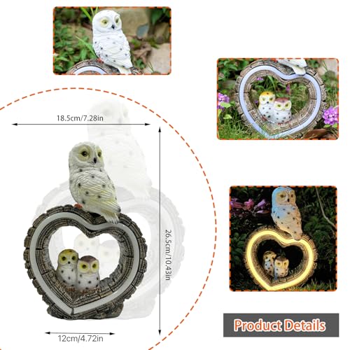 Solar Garden Lights (White Owl)