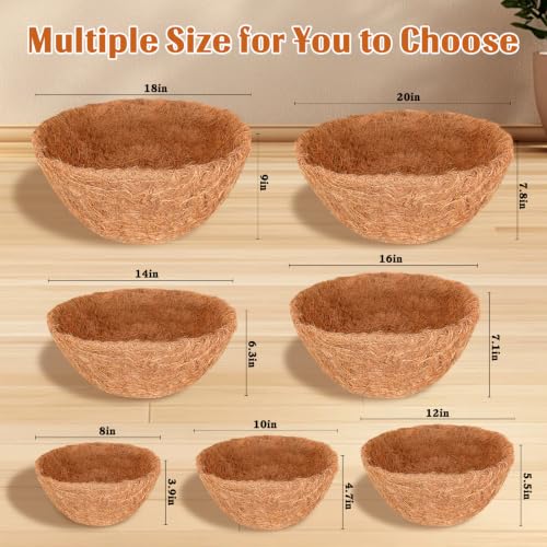 2 Pack 20 Inch Coconut Liners for Hanging Baskets Replacement (20inch)