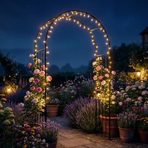Moccha Garden Arch Arbor Trellis (47" x 17.5" x 86")